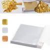 100Pcs Art Design Paper Sheets Pure Shiny Gold Silver Rose Gold Leaf For Gilding