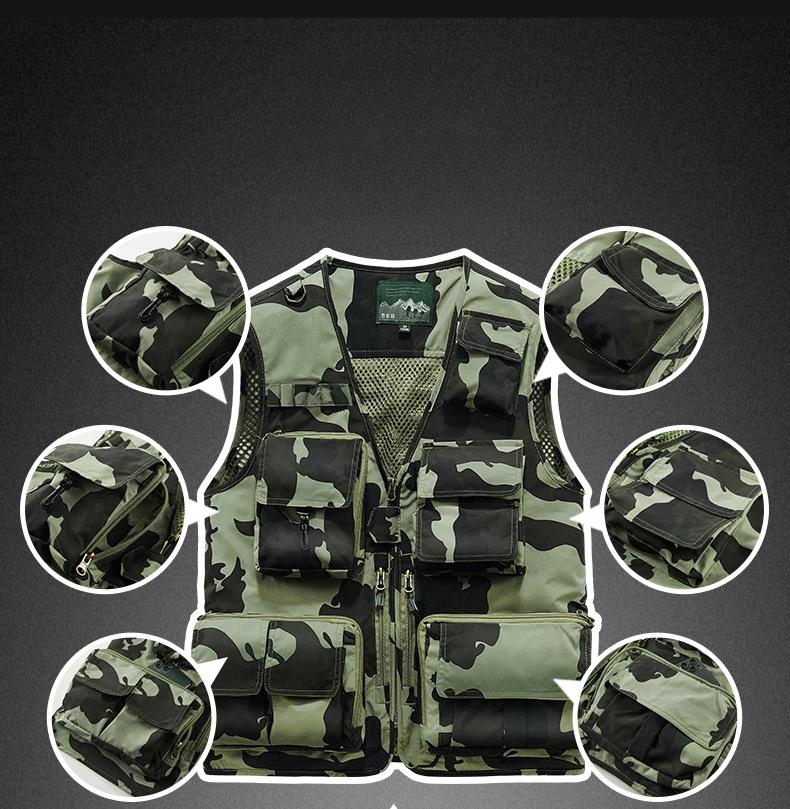 2024 жилет спецодежды с несколькими карманами, дышащая спортивная майка на открытом воздухе