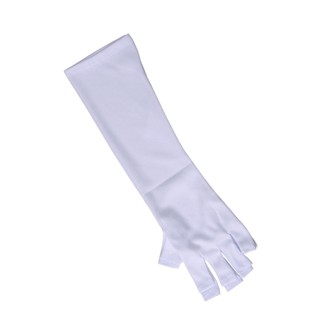 1 пара гелевых перчаток для маникюра, профессиональные, эффективные, предотвращающие загар, ультрафиолетовое излучение, перчатки для