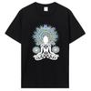Rainbow Beautiful Mandala Graphic Print Tshirt Women T Shirt Unisex Cool Casual Cotton Short Sleeve T-Shirt Harajuku Streetwear