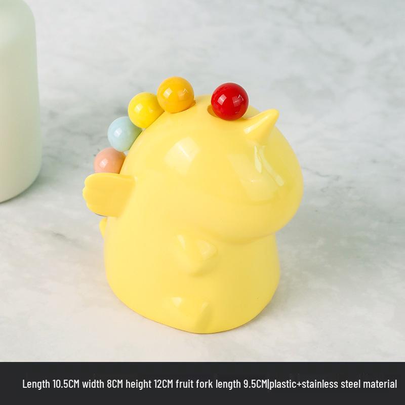 Креативный красочный набор десертных вилок с единорогами - Милые мультяшные украшения для торта из нержавеющей стали