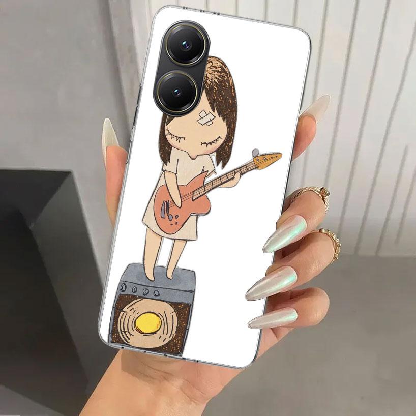 Y-Yoshitomo Nara Phone Case for Xiaomi Poco X5 X6 X7 Pro F7 Ultra M7 Redmi 15 15C 13 13C 12 12C 10 10A 10C 9 9A 9C 9T Shell Poco