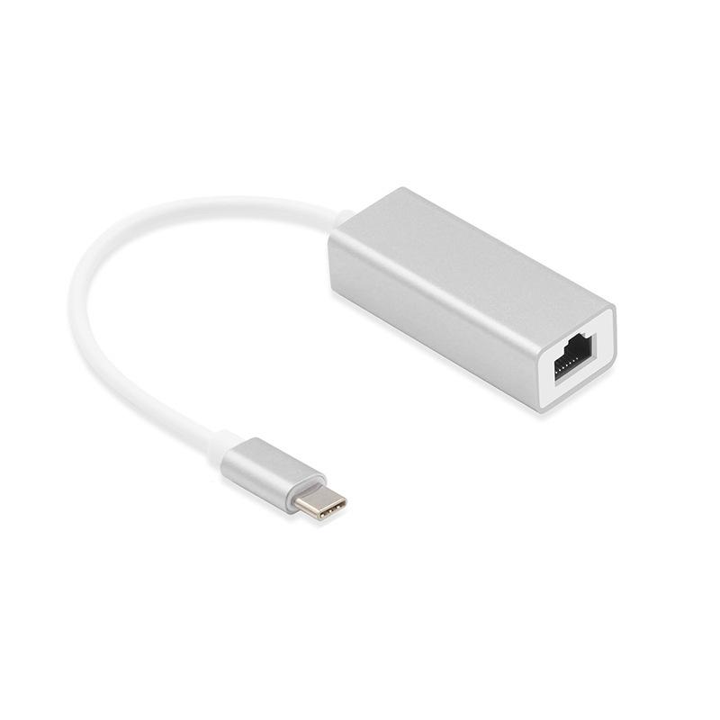 Двухстандартный USB-C 3.0 на RJ45 Гигабитный Ethernet-адаптер для ноутбуков