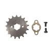 Мотоцикл Квадроцикл Передний Двигатель 428# 10T 11T 12T 13T 14T 15T 16T 17T 18T 19T Зубьев 17мм 20мм Звездочка Цепи с Крепежной Пластиной Замком