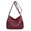 Multi-Layer Soft Leather Bag Women New Fashion Versatile Middle-Aged Mom Bag Large Capacity Shoulder Crossbody Bag Trendy