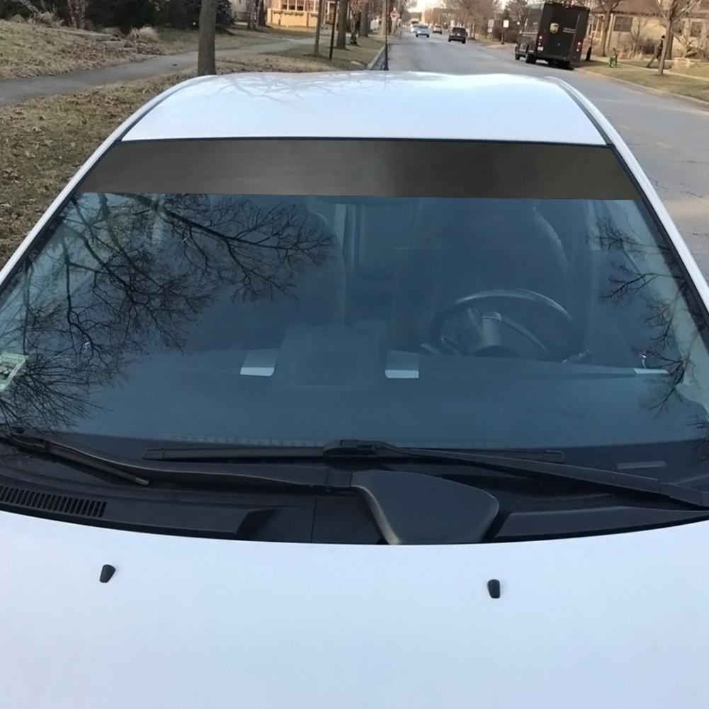 130x20 см солнцезащитная пленка для лобового стекла автомобиля, тонировочная матовая черная передняя задняя стеклянная анти-УФ солнцезащитная наклейка на лобовое стекло автомобиля