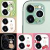 Защитный чехол для камеры с милым рисунком для iPhone 14 13 12 11, чехол для объектива камеры, пленочное стекло для iphone 14, защитная наклейка для объектива, чехол