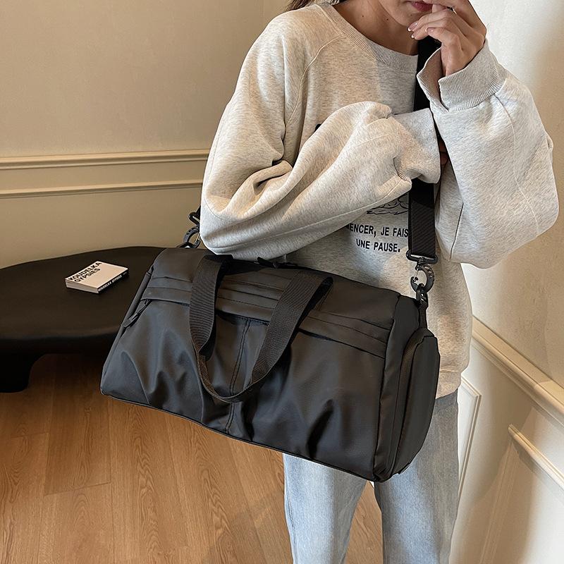 Простая сумка для тренировок и фитнеса, для отдыха, с отделением для сухих и влажных вещей, большая вместимость, для деловых поездок, с отделением для обуви, ручная кладь