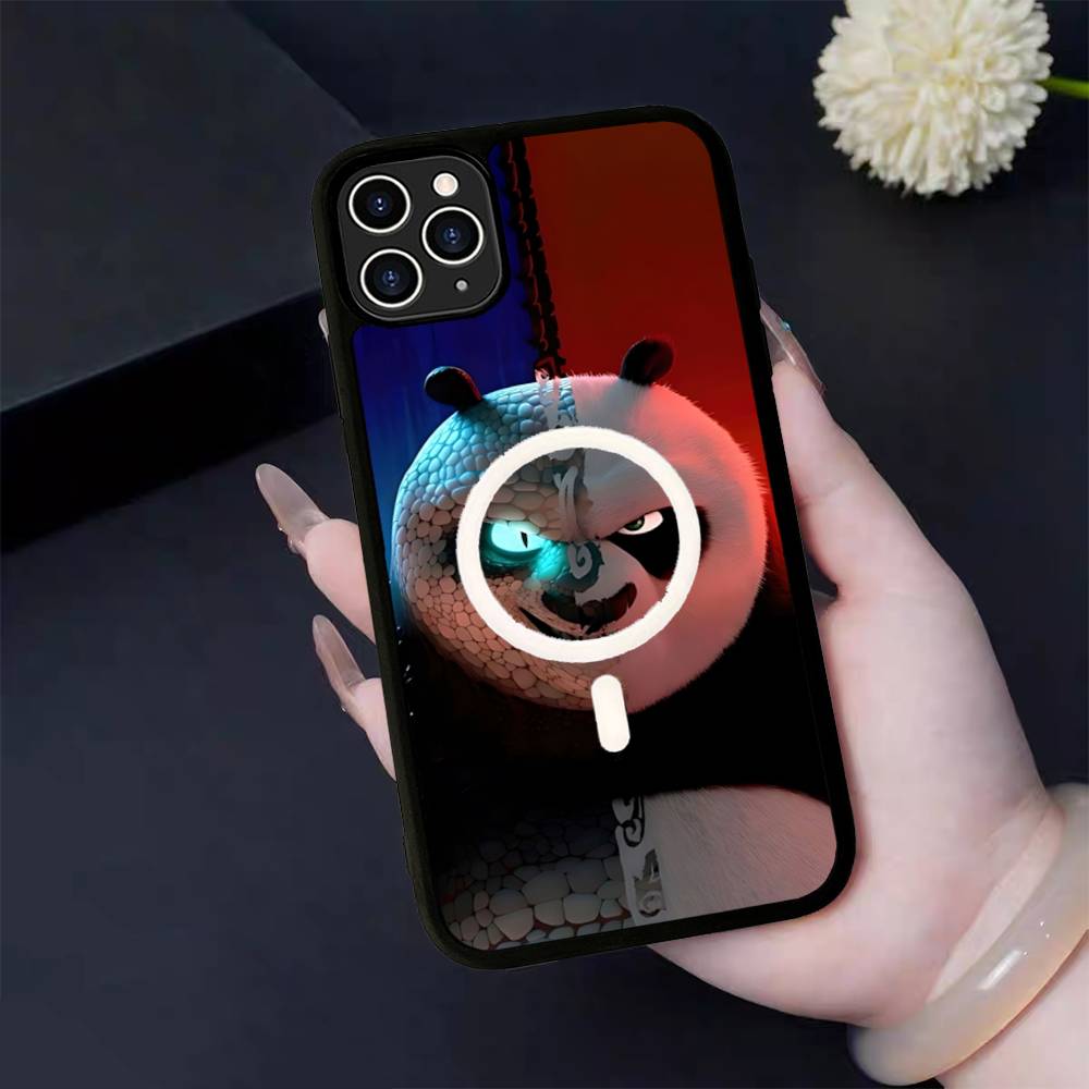 Фильм К-Кунг-фу П-Панда Крутой Для IPhone 17 Air 16 E 15 14 13 12 11 Pro Max Plus ПК Ударопрочный ТПУ Чехол Для Magsafe Чехол для Телефона