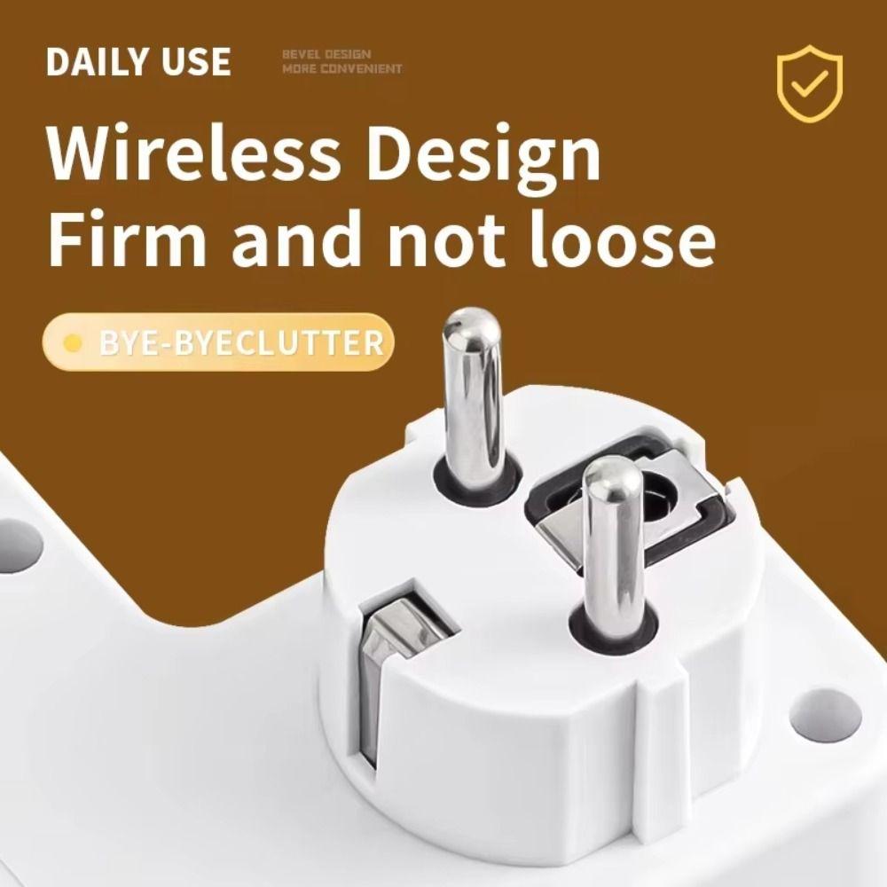 Wall Mounted Wall Power Socket Type-C Ports Power Strip Outlet Electrical Socket  Home Offices