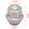 5 шт. Для Ford KA Transit Ranger Mondeo Kuga Focus Fiesta Колесные гайки M12X1.5 Серебристые 2434886 2179620 Автомобильные аксессуары для шин