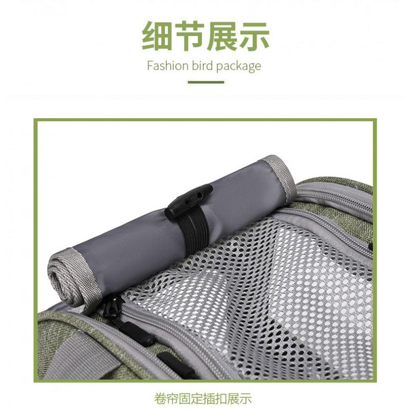 Transparent Window Pet Carrier Bag Small Dogs Cats Breathable Ventilated Travel With Multiple Air Vents Oxford Fabric