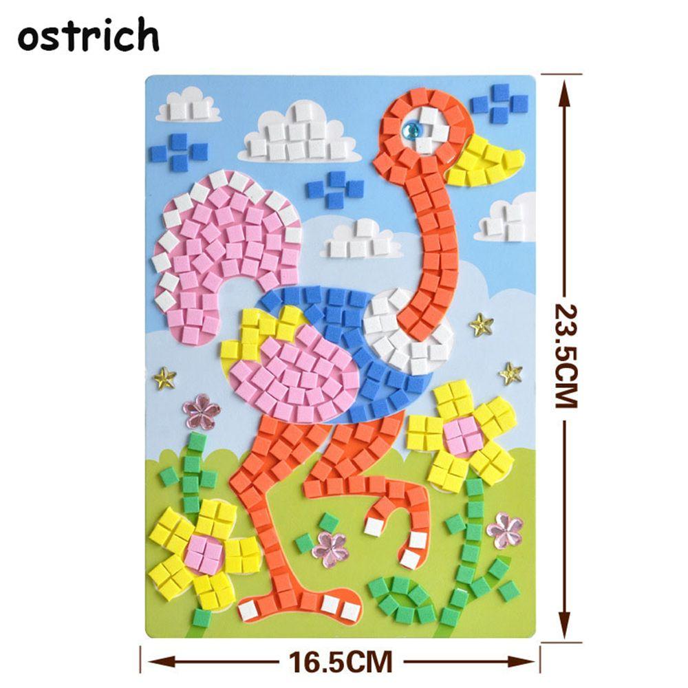 Kids Game DIY Kits Early Educational 3D Mosaics Puzzle EVA Foam Drawing Toys Stickers