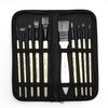 Paint Brushes Set for Art Acrylic Gouache Oil Watercolor Artist Canvas Synthetic Nylon Tips 10 Pack