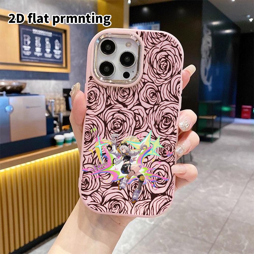 Чехол для телефона: 2D плоский дизайн, подходящий для защитного чехла iPhone 18 17 16 15 14 13 Pro, стиль для пары, девушка на роликах, рождественские и хэллоуинские подарки