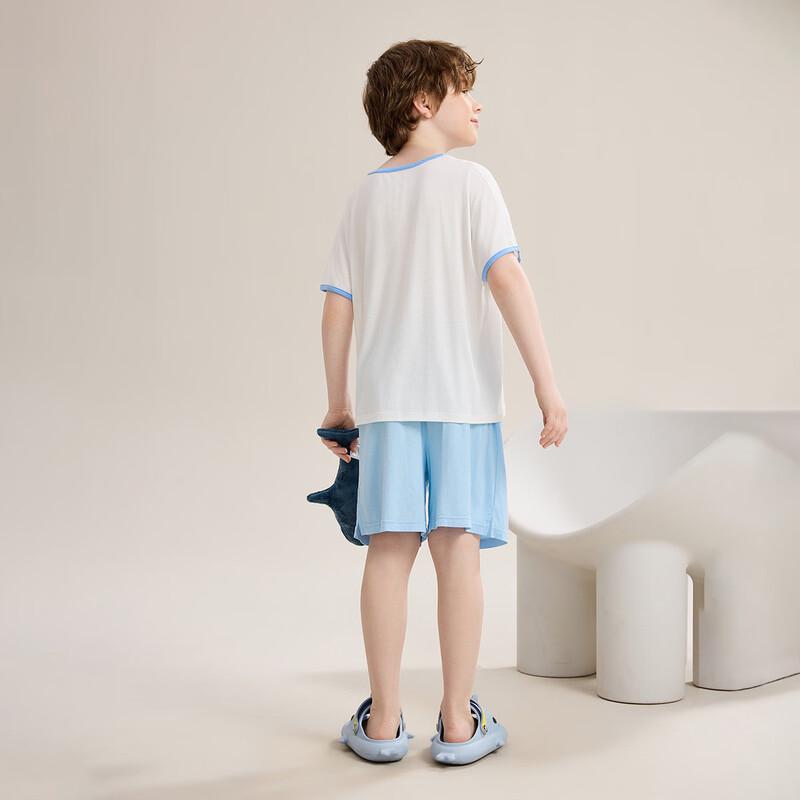 ASK JUNIOR Boys' Lightweight Modal T-Shirt & Shorts Pajama Set