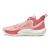 Баскетбольные кроссовки Li Ning Sonic Team Cny Shock Absorbing, износостойкие, среднего размера, мужские кроссовки Peach Orange Coral-Pink ABPT057-3