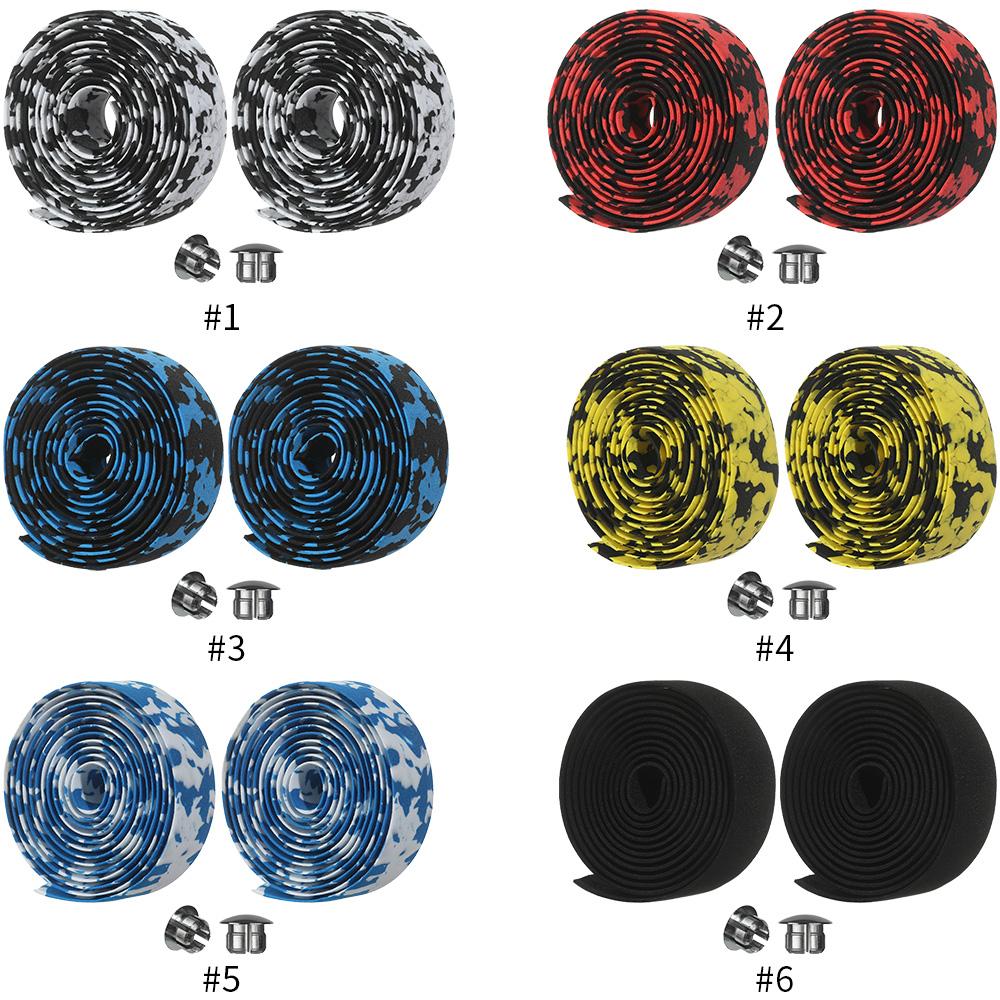 Road Bikes Bicycle MTB Bike Handlebar Tape Bike Handlebar Accessories Camouflage Rubber Foam Wrap