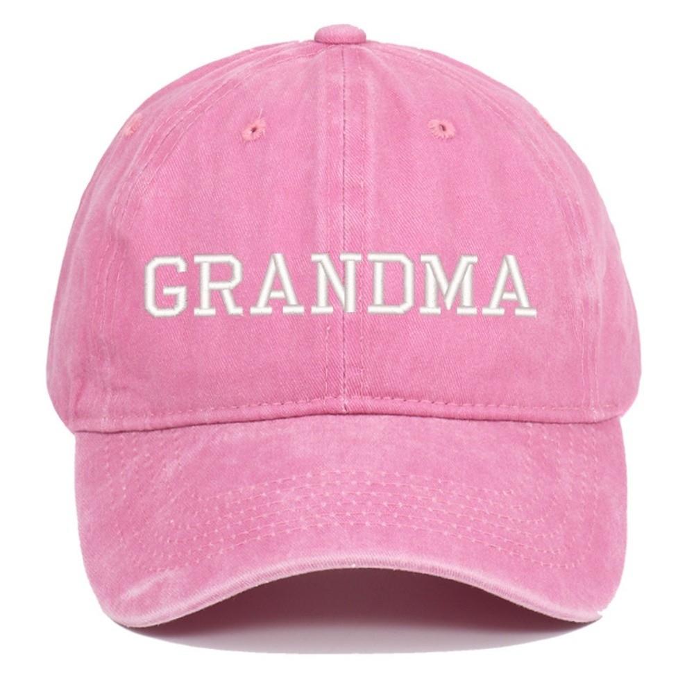Fashion Washed Cotton GRANDPA GRANDMA Caps Vintage Breathable Grandparents Baseball Hats Adjustable Dad Hat Gifts