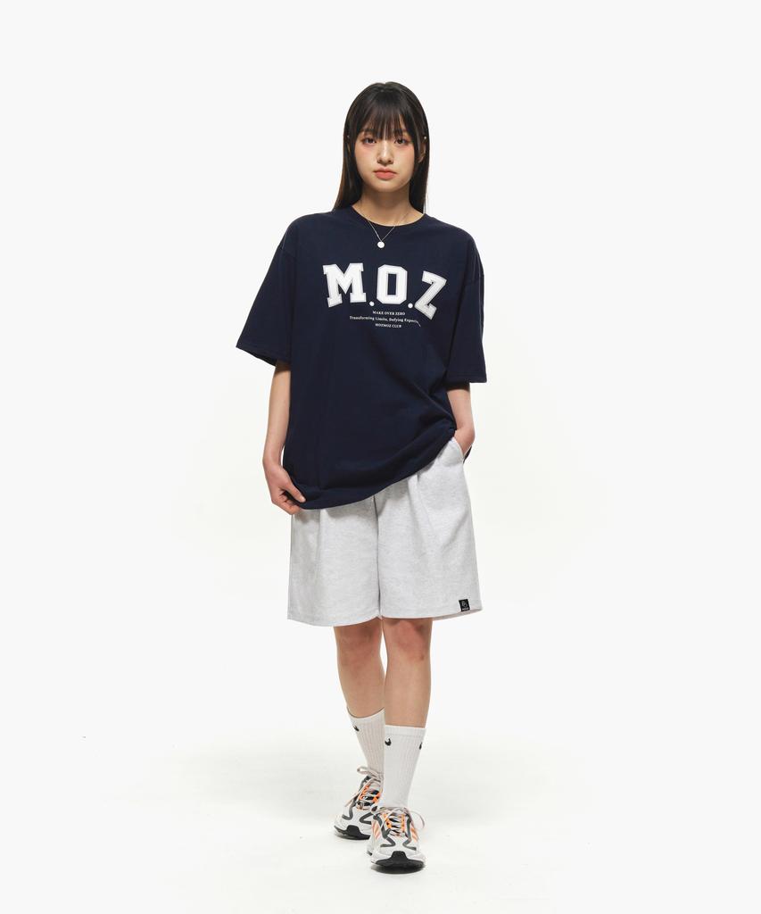MOZMOZ [Set] Moz Oversized Single-Pleat Training Set Navy