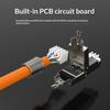 1 шт. Инструмент для разъемов Cat7 Cat6A Cat8 RJ45 Безвинтовой Цинк-сплав Экранированные Ethernet-терминаторы