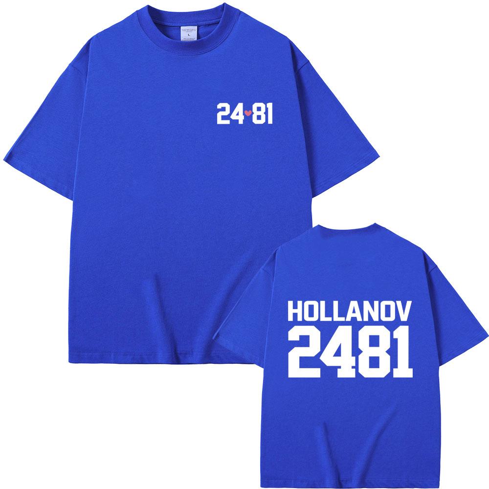 Heated Rivalry Shane Hollander Ilya Rozanov Hollanov 2481 Graphic Tshirt Men Women Clothing Casual Tshirt Male Vintage Tees