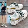 Обувь для папы, женская, весенняя, новая, студенческая, корейский стиль, модная, универсальная, на платформе, спортивная, повседневная обувь K6706
