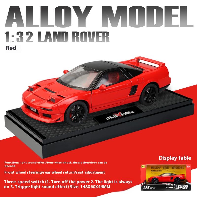 1/32 Сплав Литой Honda Acura NSX NA1 Модель Спортивного Автомобиля Симуляция Звука и Света Подставка Коллекционный Орнамент Подарок