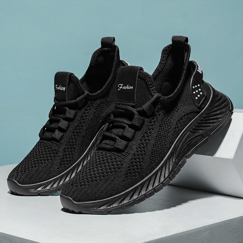 Женские модные легкие кроссовки Flyknit - Дышащие, повседневные, доступны большие размеры
