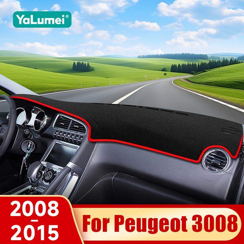 Для Peugeot 3008 GT 2008 2009 2010 2011 2012 2013 2014 2015 3008GT Автомобильный Коврик на Панель Приборов Солнцезащитный Коврик Нескользящий Коврик Аксессуары