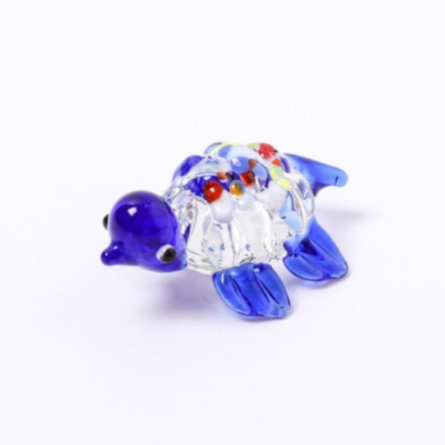 Cute Glass Turtle Miniature Figurine Japan Style Cartoon Sea Animal Ornaments Aquarium Fish Tank Kawaii Decor Accessories
