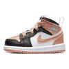 Air Jordan 1 Mid TD White Light Madder Root Детские кроссовки Черные DM9079-108