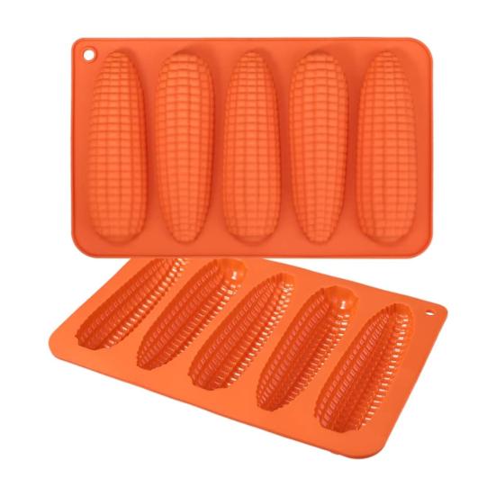 Silicone Corn Bread Stick Pan Non-Stick Tortilla Mold High Temperature Resistant Flexible Baking Mold