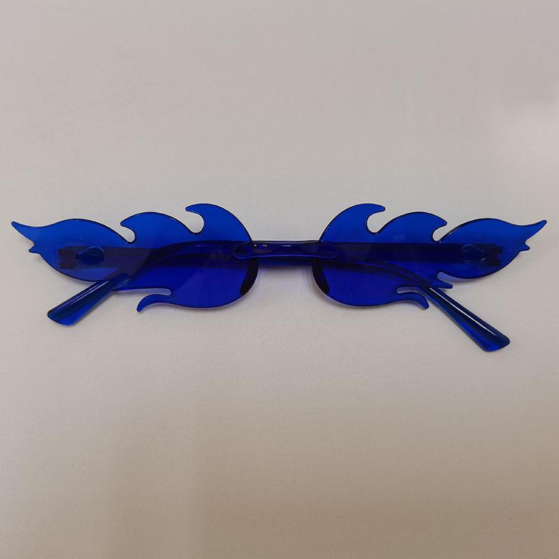 Солнцезащитные очки Flame, персонализированные цветные солнцезащитные очки без оправы для выпускного вечера, интегрированные очки цвета конфет