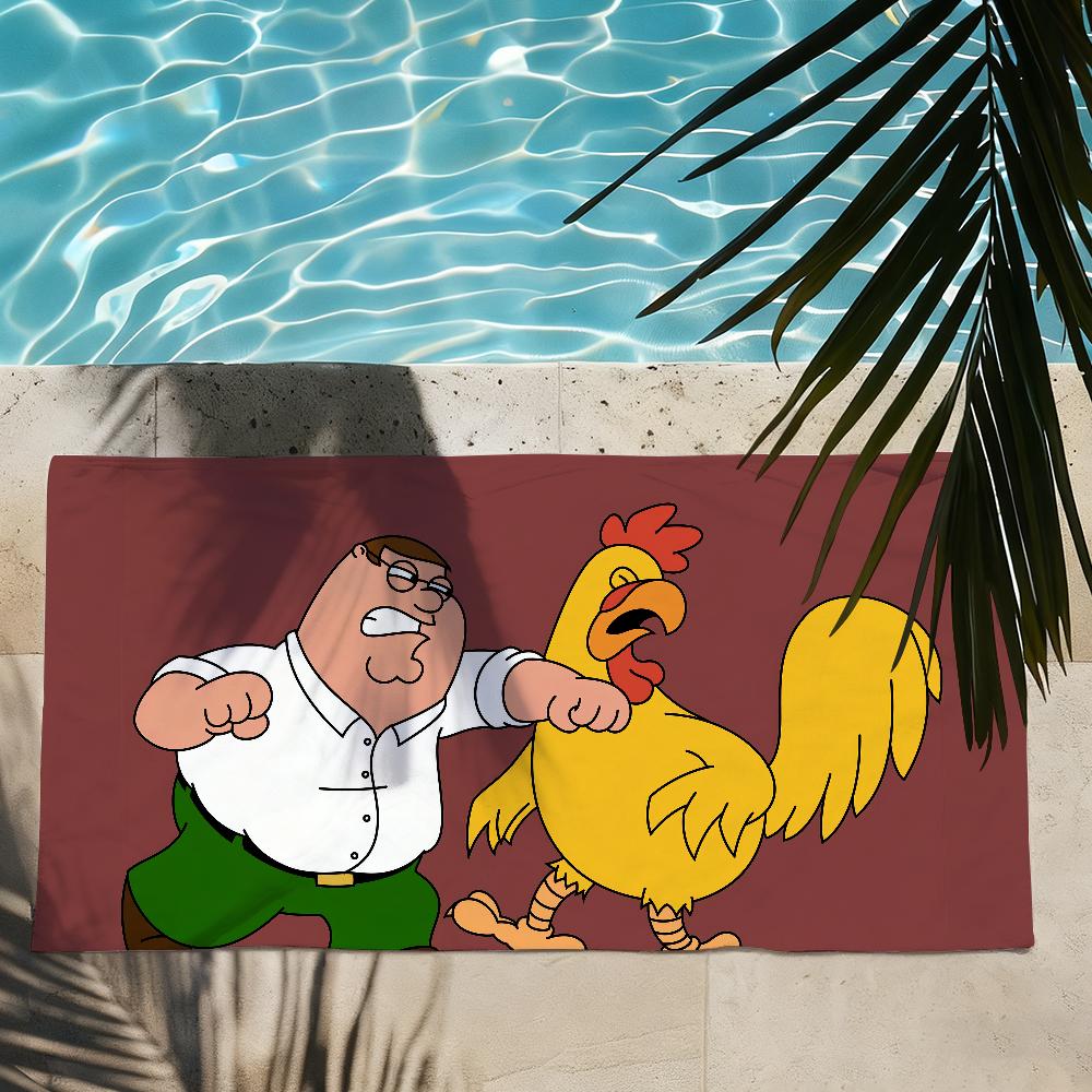 Cartoon F-Family G-Guy Towel Shower Sauna Travel Spa Quick Dry Gym Accessories Soft Large Beach Towels