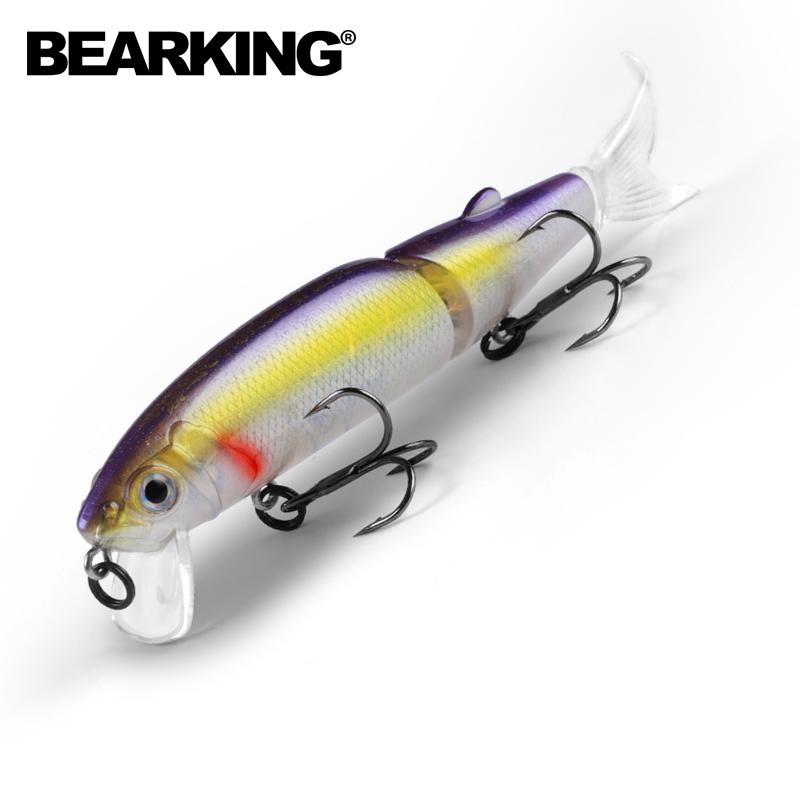 BEARKING Розничные хорошие рыболовные приманки Minnow, профессиональные приманки 11 см, 14 г, качественный профессиональный черный или белый крючок