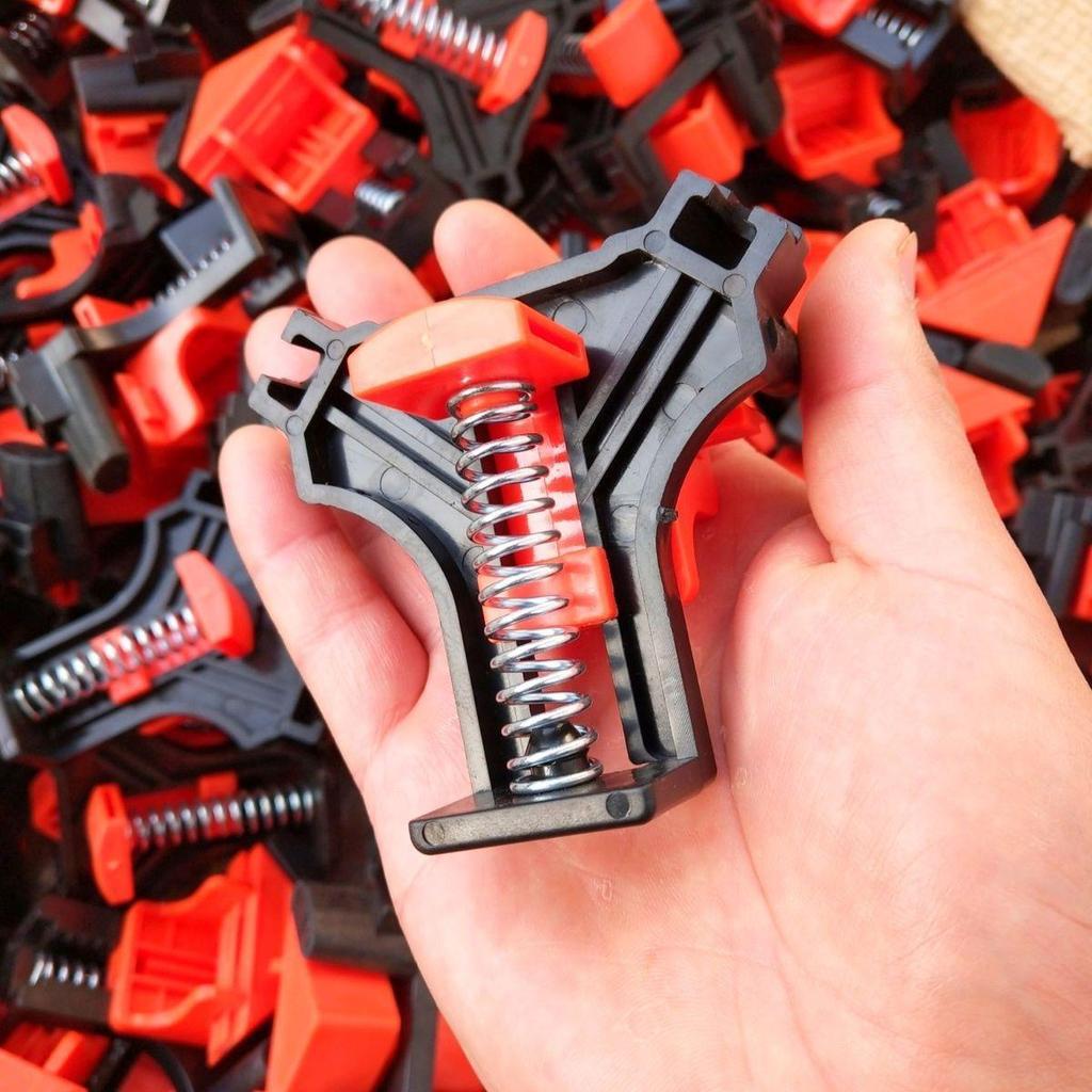 Деревообрабатывающий зажим под прямым углом 90° для рам - Сильный пружинный быстрозажимной