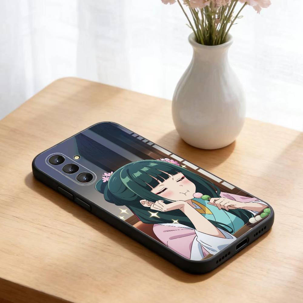 Чехол для телефона с изображением Маомао из аниме «Дневники аптекаря» для Samsung Galaxy A73, A21s, A22, A31, A52, A53, A71, A41, мягкий черный корпус