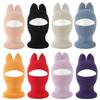 Crochet Ears Protection Hat Knitted Balaclava Hat Cute Kids Hat  Face Cover