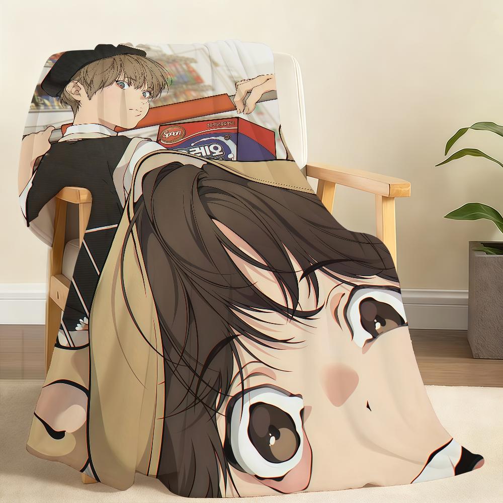 Anime L Lost In The C CloudS Blanket For Soft Throw Blanket for Picnic Bed Sofa Home Bedroom Cozy Warm Comfortable