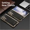 Electroplated Leather Case With Screen Protector Galaxy Z Fold 7/6/5/4/3