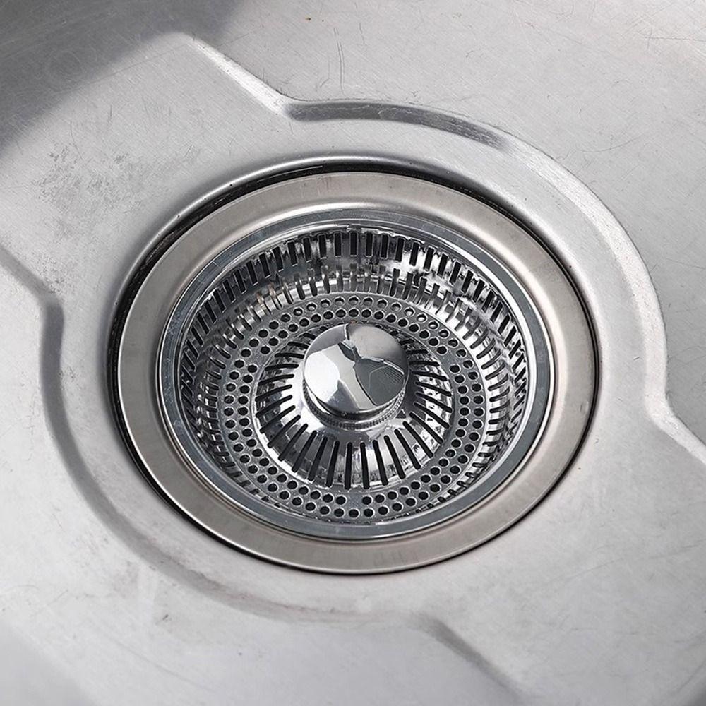 Floor Drain Plug Kitchen Sink Strainer Anti-blocking Food Waste Catcher Durable Drain Filter