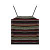Spice Girls красочные полосатые красивые спинки маленькие лифчики женские с летним дизайном чувственная короткая одежда для улицы