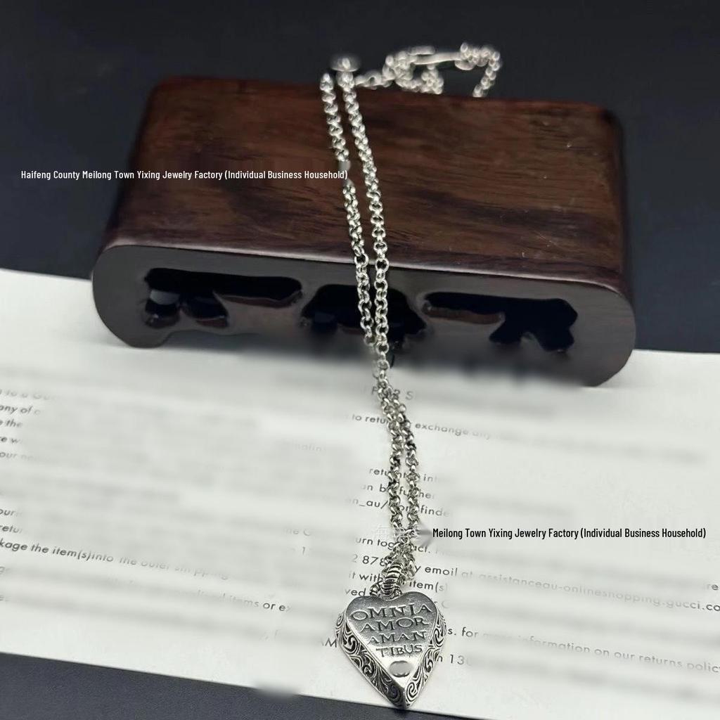 Винтажное ожерелье с двойным символом G, черепом и ключом: Унисекс Большой Размер, Смелая Любовь и Цепочка-свитер с Головой Тигра