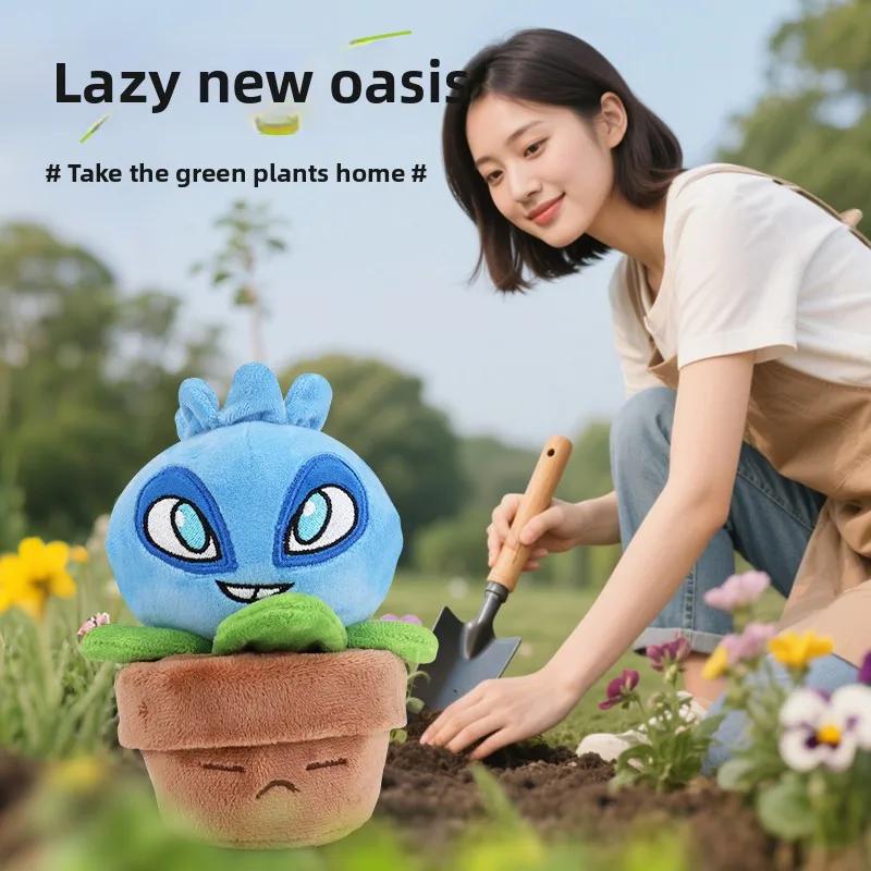 Plants Vs Zombies 2 Sunflower Pea Shooter Potted Plants Plush Doll Toy Pillow Toy Game Figures Soft Pillow Kid Birthday Gifts
