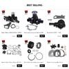 Water Pump Impeller Kit 394711 386697 391698 389112 387610 for Johnson Evinrude OMC 8 9.9 15 HP Outboard Engine