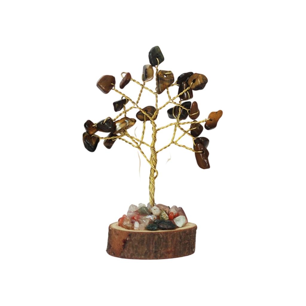Crystal Tree Of Life Set With Wooden Base, A Tree For And Home Decoration