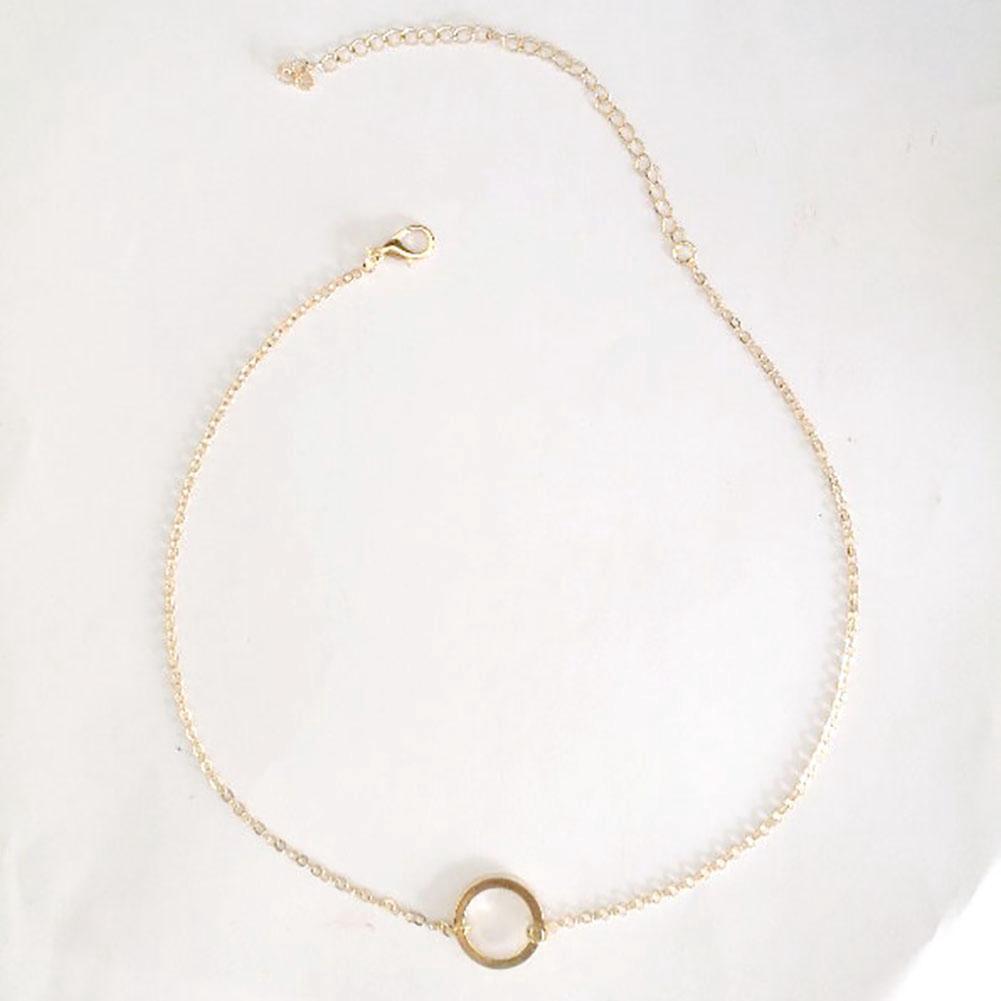 Цепочка с колечком на шею. Оригинальное украшение для девушек