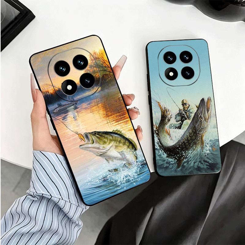 Hunting Fishing Man Soft Phone Case for Xiaomi Redmi Note 12 13 14 15 Pro Plus 11 12S 11S 11T 10 4G Black Cover Back Shell