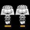Square Sink Strainer Stainless Steel Drain Filter  Bathroom Washing Machine Accessories